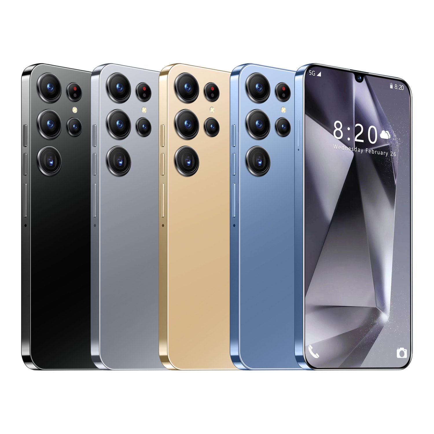 Africa Best Selling Cheap S24 Ultra Mobile Phone Gooba 3G Cell Phone Global Version Face ID Smart Phone Fast Ship